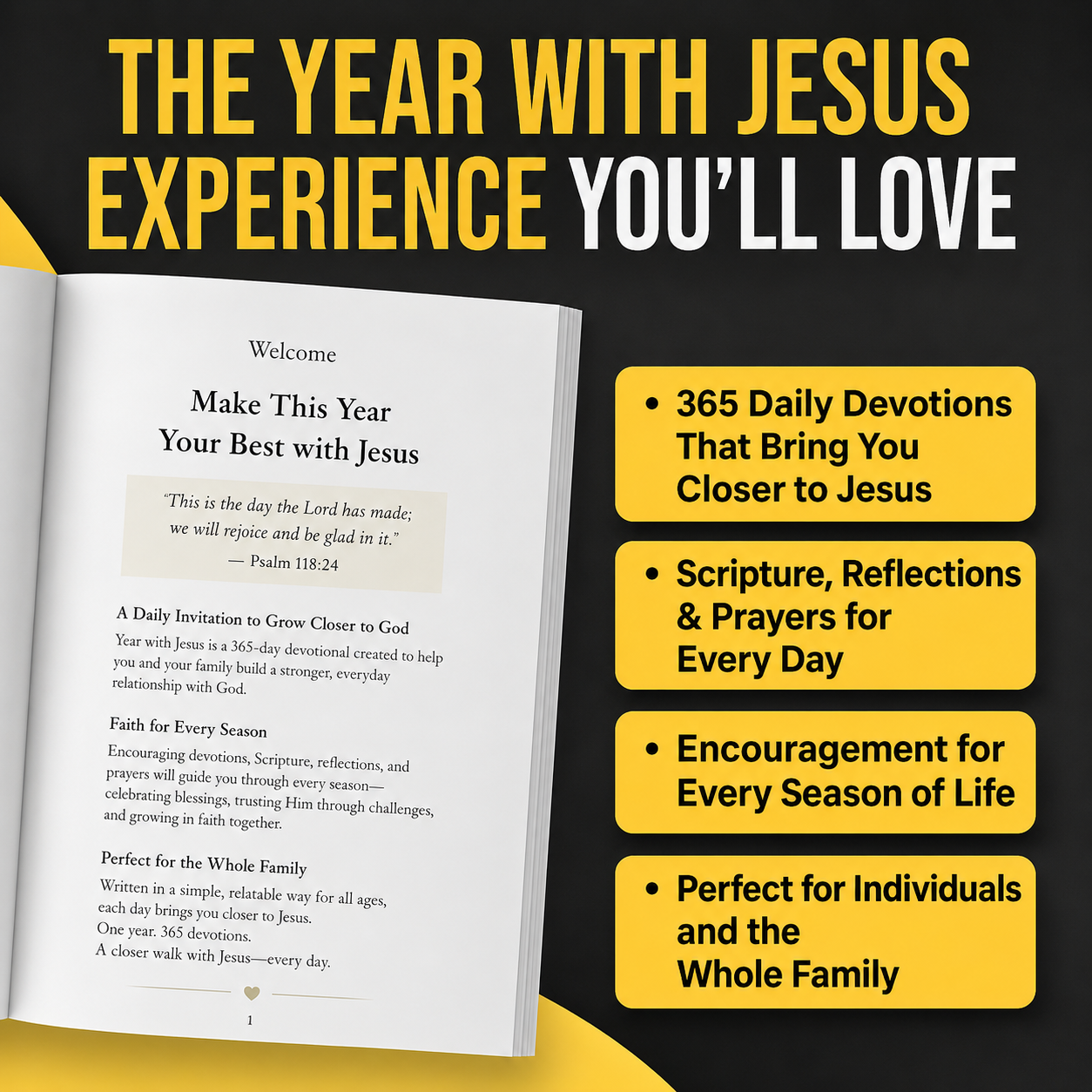 Year with Jesus: The 365 Day Bible Devotional book